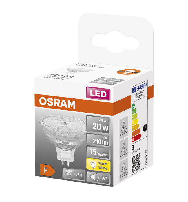 Osram LED Star 12V stiftpære GU5.3 2,6 W